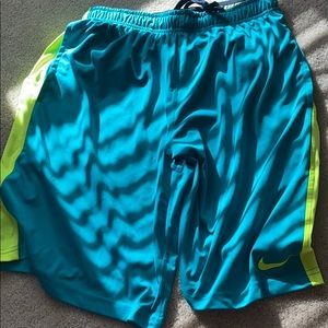 Nike neon basketball shorts